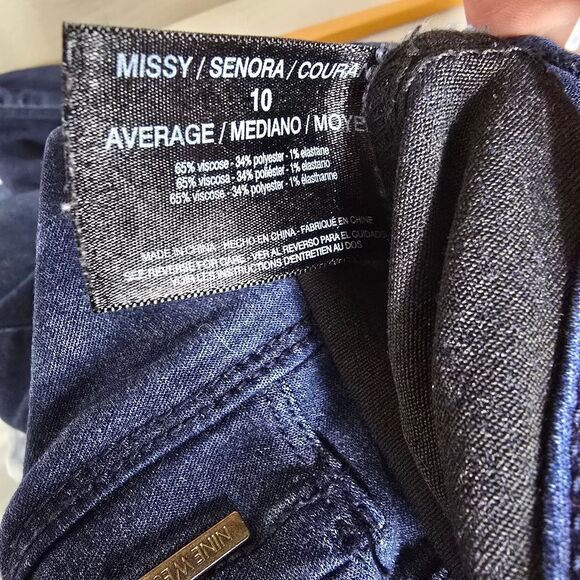 Nine West Dark Indigo Skinny Jeans Size 10 - Picture 7 of 7